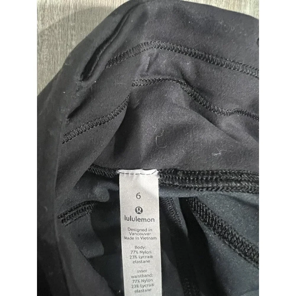 Lululemon Women Invigorate High-Rise Tight Black Blue Size 6 - Picture 10 of 11